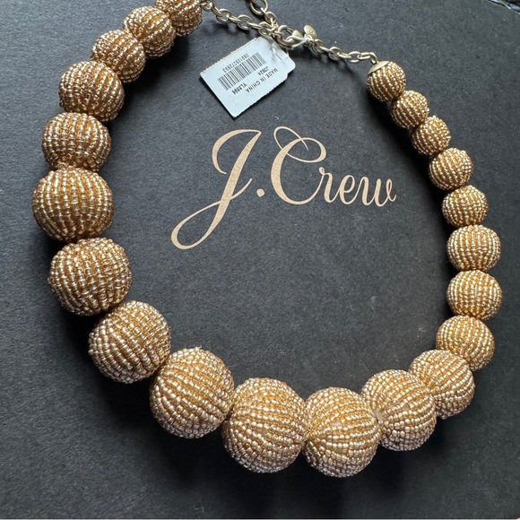 J. Crew beaded gumball necklace in gold - Picture 6 of 6